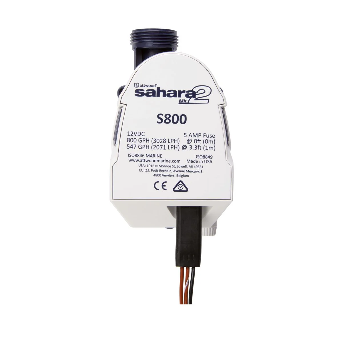 Attwood Sahara S800 mk2 24V automatische bilgepomp - Image 7